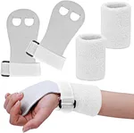 The youth wrist band is practical sports equipment, the textured leather adds grip and reduces the gymnastics bar slipping out of your hands. While black wrist sweatbands absorb sweat and breathe, make your exercise easier.